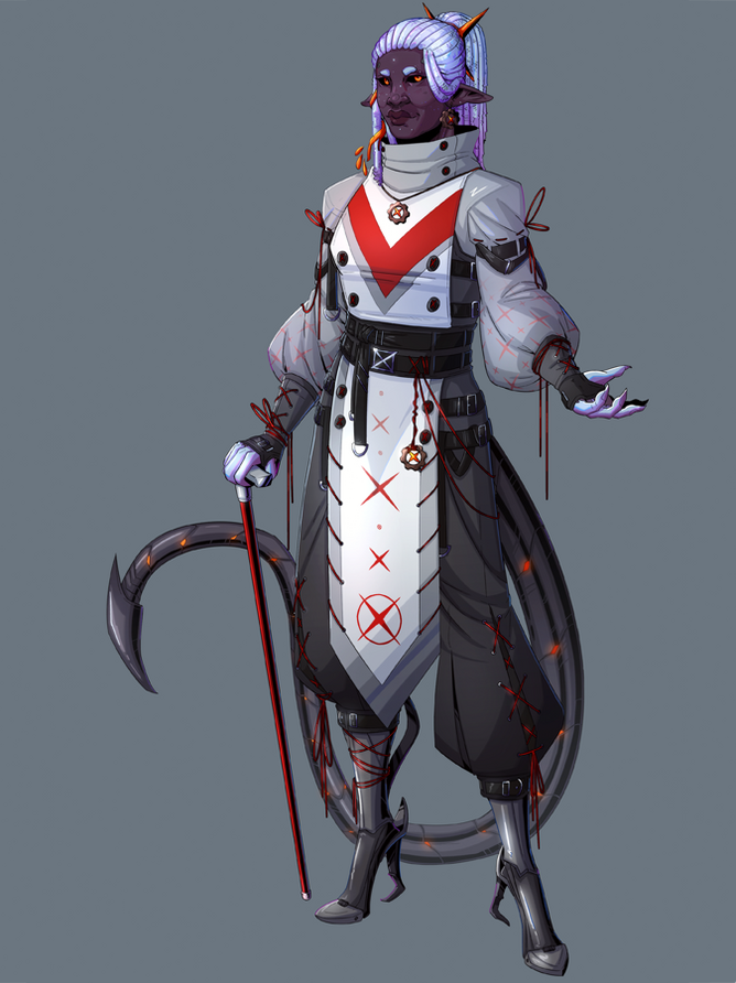 A cellshaded fullbody of my character, Urion / The Onirist. A commission like this would currently cost 125€.