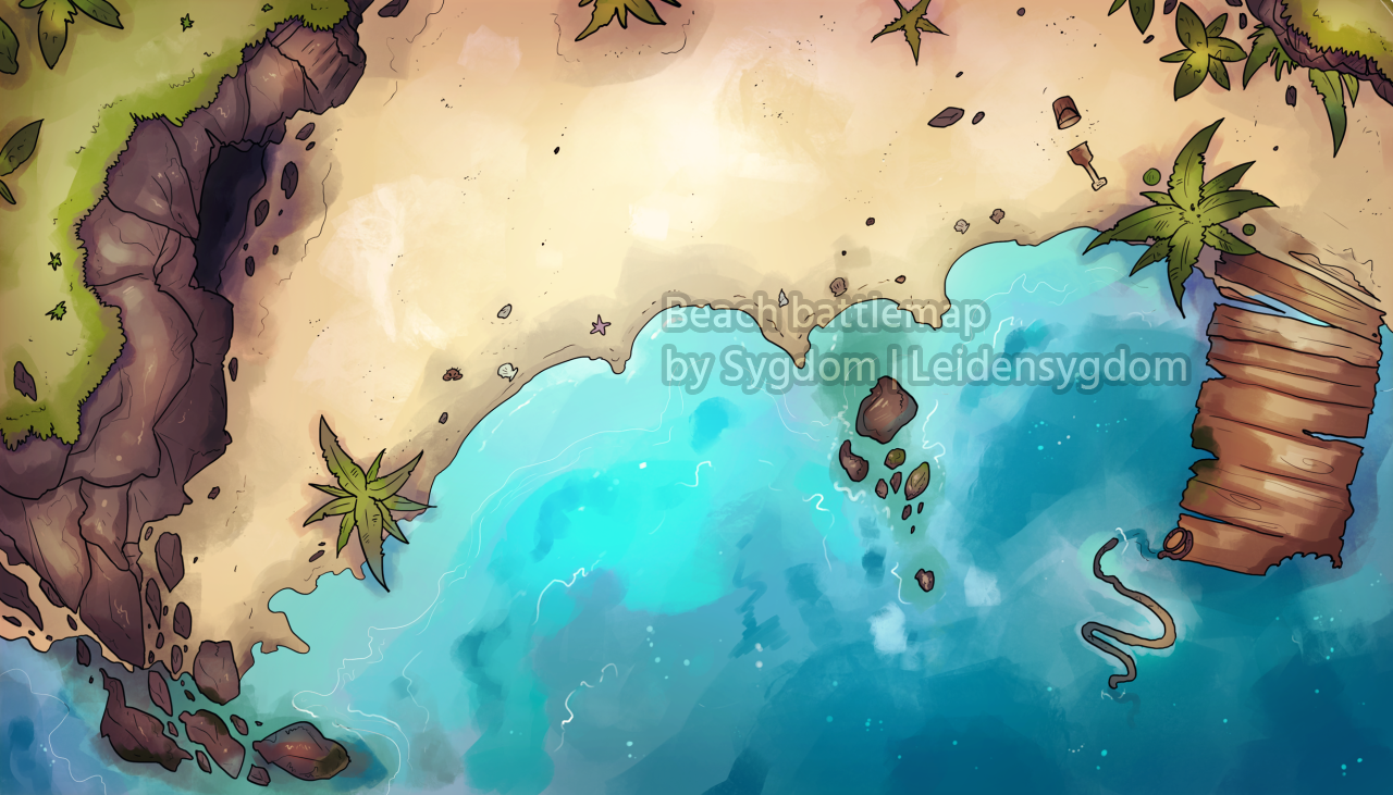 A battlemap for my campaign. It would be priced at a 100€, as outdoor scenes are often easier than indoor ones.