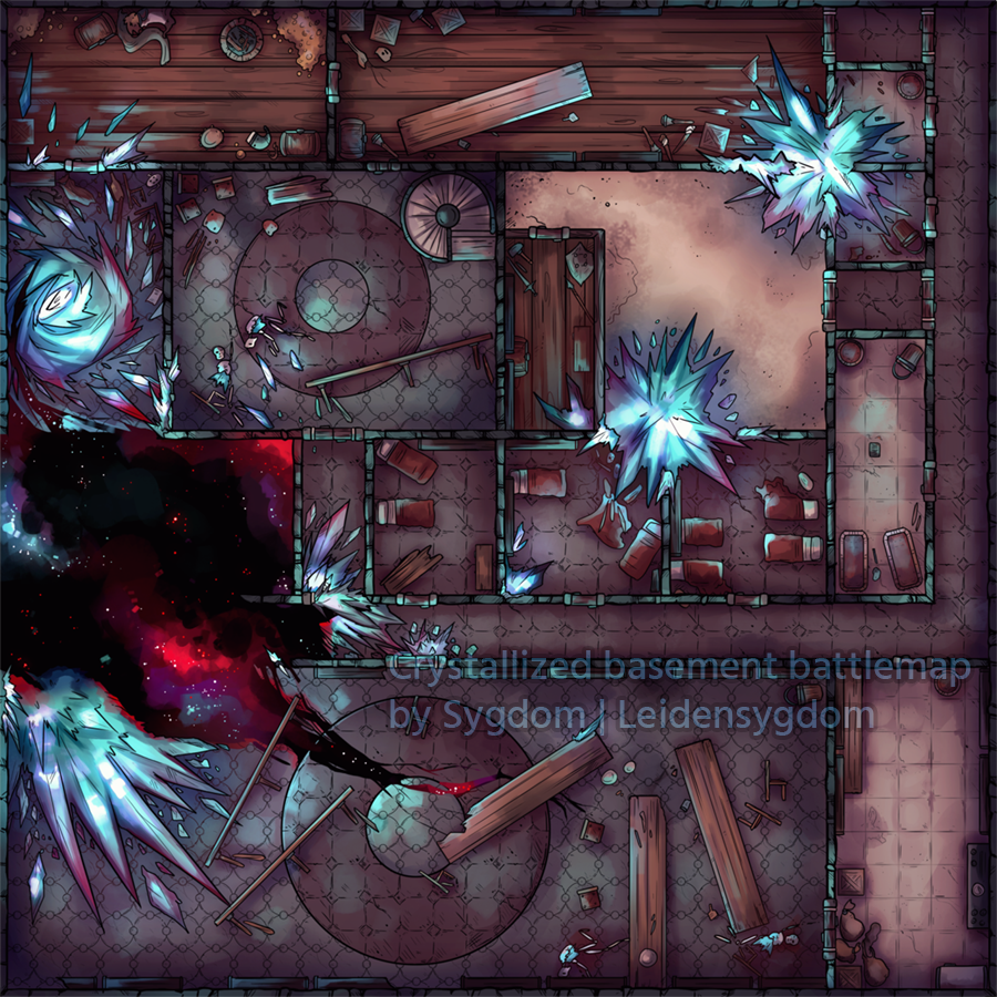 A battlemap for my campaign, which was chosen as the winner in a ForgeVTT&#39;s contest. It would be priced at 200€ due to the many rooms, items and full rendering.