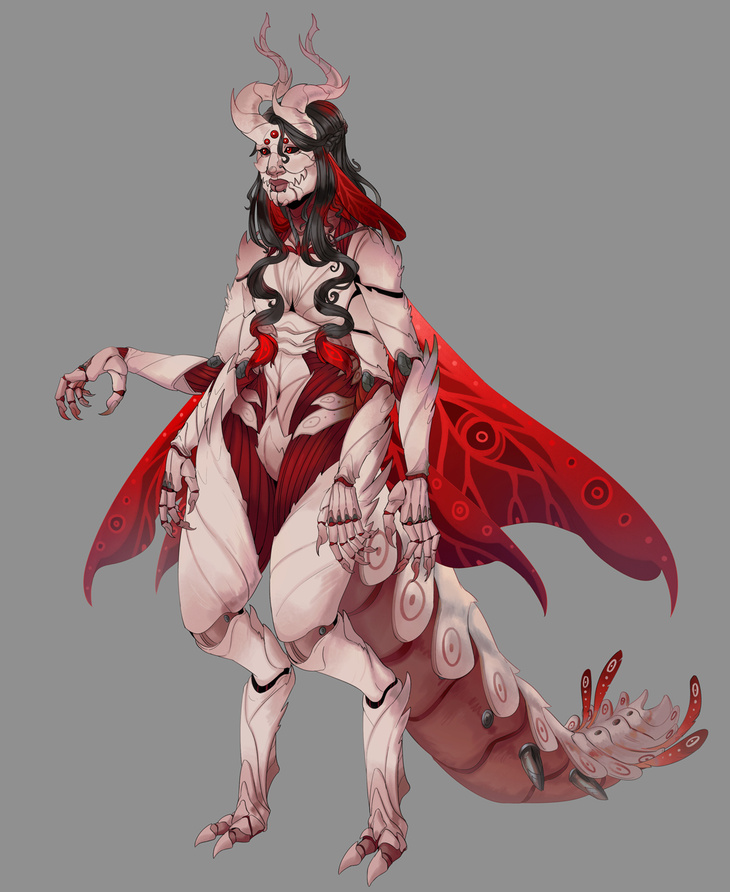 A painted portrait of my character, Nerium. A commission like this would currently cost 140€.